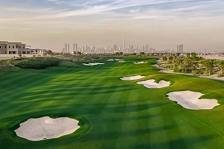 Golfové hřiště Dubai Hills Golf Club Spojené arabské emiráty