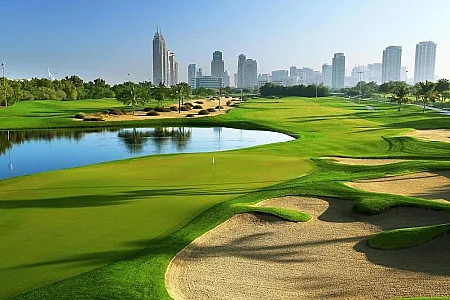Golfové hřiště Emirates Golf Club Faldo Course Spojené arabské emiráty